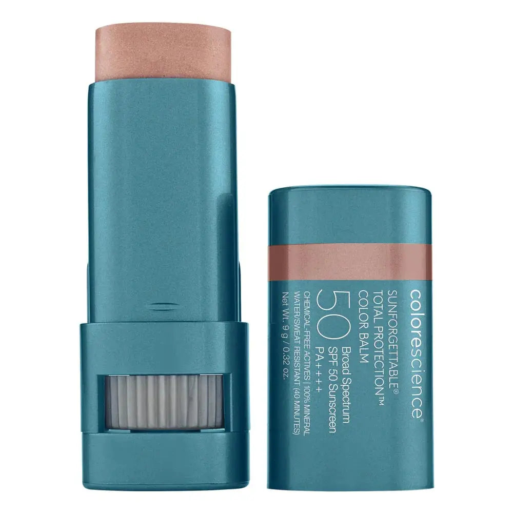 Colorescience Sunforgettable Color Balm SPF 50 i Blush – mineralsk læbe og kind balm