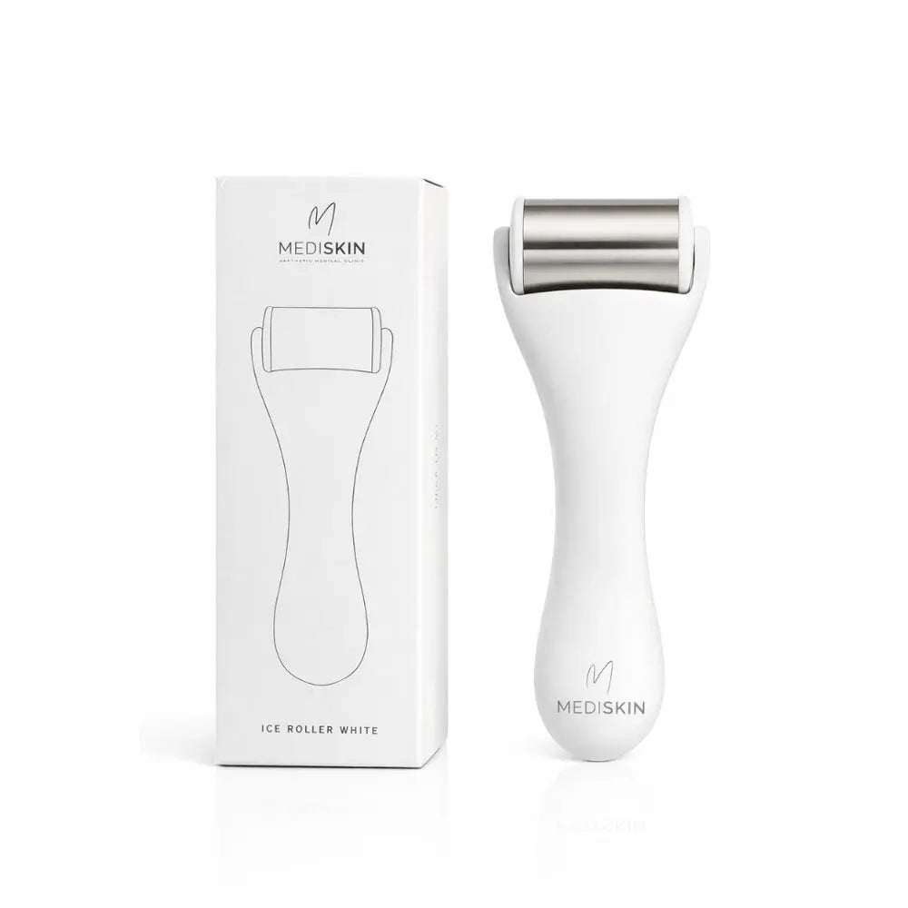 MediSkin Ice Roller i rustfri stål - Hvid