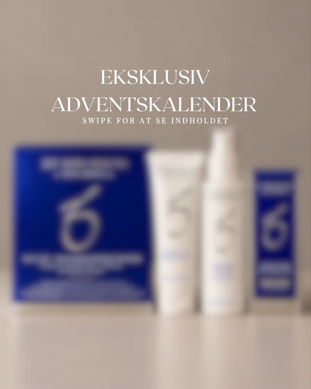 MediSkin Adventskalender Eksklusiv 2026 – sløret billede der skjuler kalenderens indhold