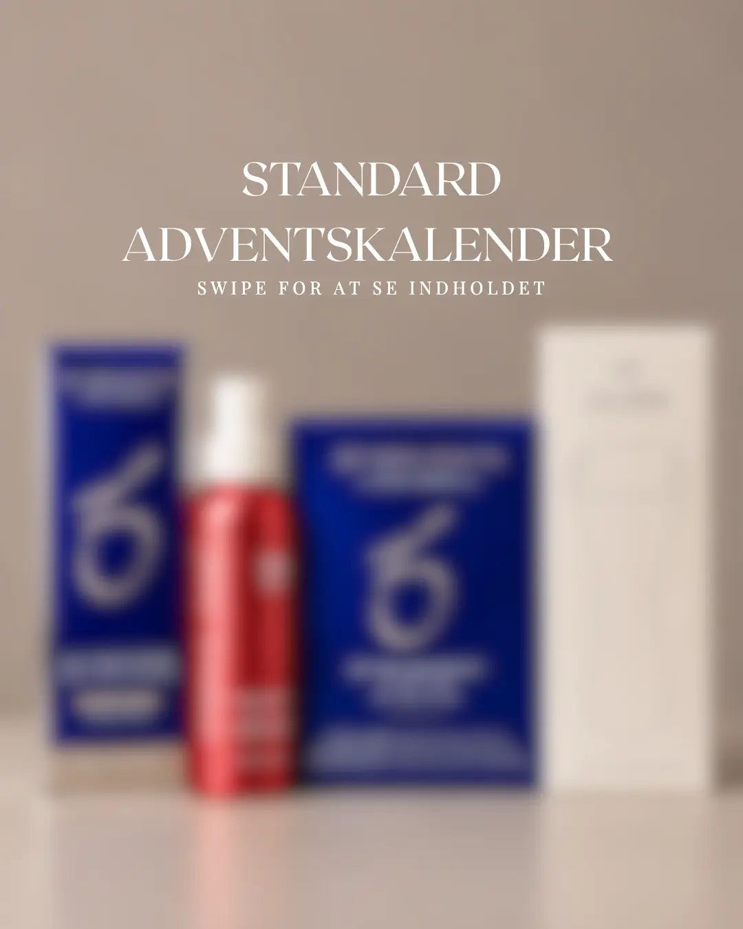 MediSkin Adventskalender Standard 2026 – sløret billede der skjuler kalenderens indhold