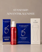 MediSkin Adventskalender Standard 2026 med ZO Daily Power Defense, ZO Getting Skin Ready, jane iredale Pommisst og MediSkin Ice Roller