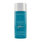 Colorescience Sunforgettable Face Shield Glow SPF 50, 55 ml, i turkis flaske med sølvfarvet låg på hvid baggrund.