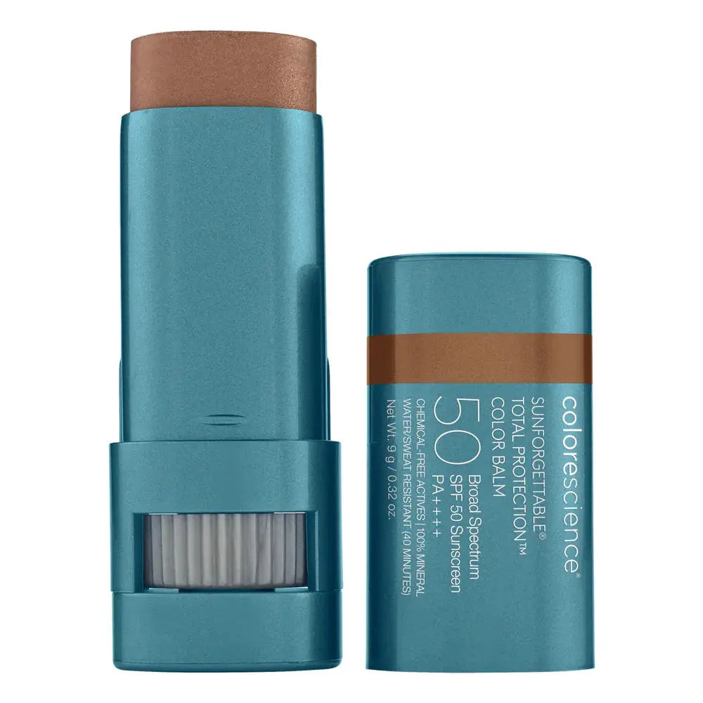 Colorescience Sunforgettable Color Balm SPF 50 i Bronze – mineralsk læbe og kind balm